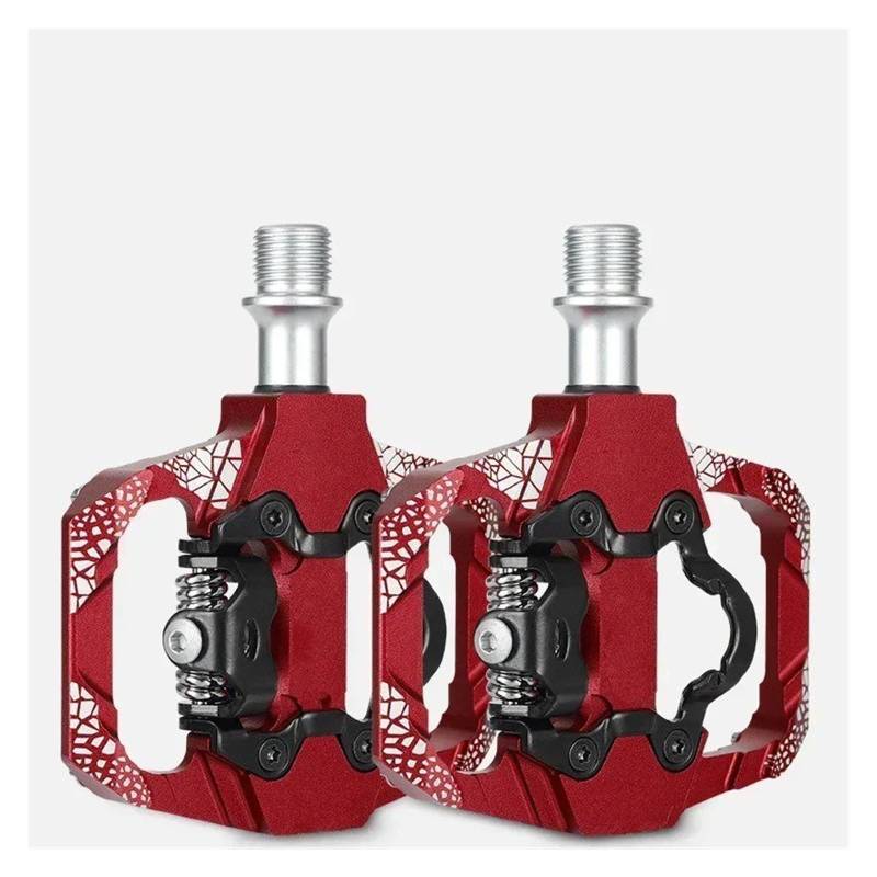 Bremspedalabdeckung Für SPD-System MTB Rennrad Pedale Anti-Rutsch-Lager Radfahren Zubehör Auto-Gaspedal(086 Red) von KMVPVGZHCN