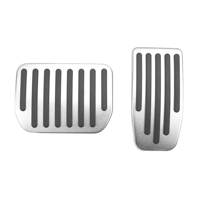 Bremspedalabdeckung Für Tesla Für Modell Für 3 Y 2021 Edelstahl Gaspedal Bremse Rest Pedale Auto Rest Fußstütze Fußpedale Auto-Gaspedal(2Pcs Silver Pad) von KMVPVGZHCN