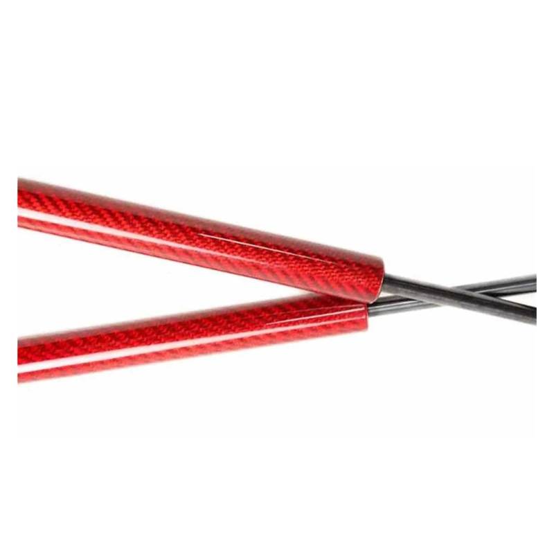 Kofferraum Gasfeder Für Lexus RX330 RX350 RX400h 2003-2008 Kofferraum-Hebestützstange Dämpfer Stoßdämpfer 520mm Heckklappenstreben Motorhaube Gasfeder(Red Carbon Fiber) von KMVPVGZHCN