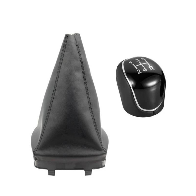 Schaltknäufe Für Ford Für Mondeo 4 Mk4 IV 2007 2008 2009 2010 2011 2012 2013 2014 Auto Hand Speed ​​Ball Schaltknauf Gamasche Boot Abdeckung Kragen Schaltsack Schaltmanschette(Black 5 Speed 2Pcs) von KMVPVGZHCN