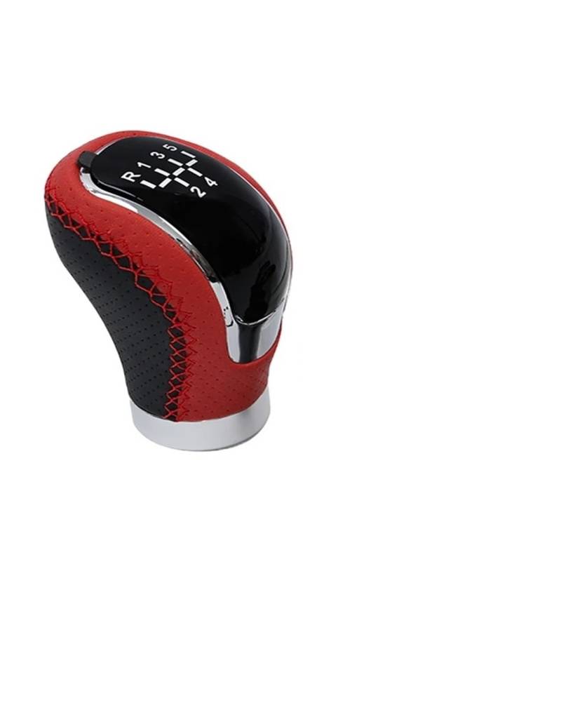 Schaltknäufe Universal 5/6 Geschwindigkeit Schaltknauf Schalthebel Griff Modifiziert Stick Leder Auto Zubehör Für Alle Manuellen Auto Modelle Schaltsack Schaltmanschette(E) von KMVPVGZHCN