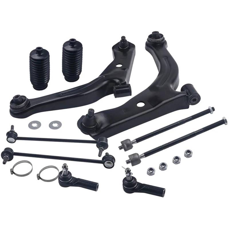 10x Front Lower Arm Spurstange Sway Bar Link Kit Kompatibel Mit Mercury 2005-2009 von KNAVOPLEX