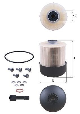 Knecht Kraftstofffilter [Hersteller-Nr. KX338/28D] für Dacia, Renault von KNECHT