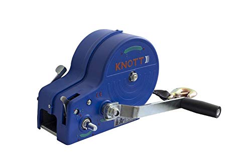 KNOTT Seilwinde Anhänger Boot mit Gurt 1150 kg Gehäuse blau KNOTT Seilwinde Anhänger Boot mit Gurt 1150 kg Gehäuse blau von Knott