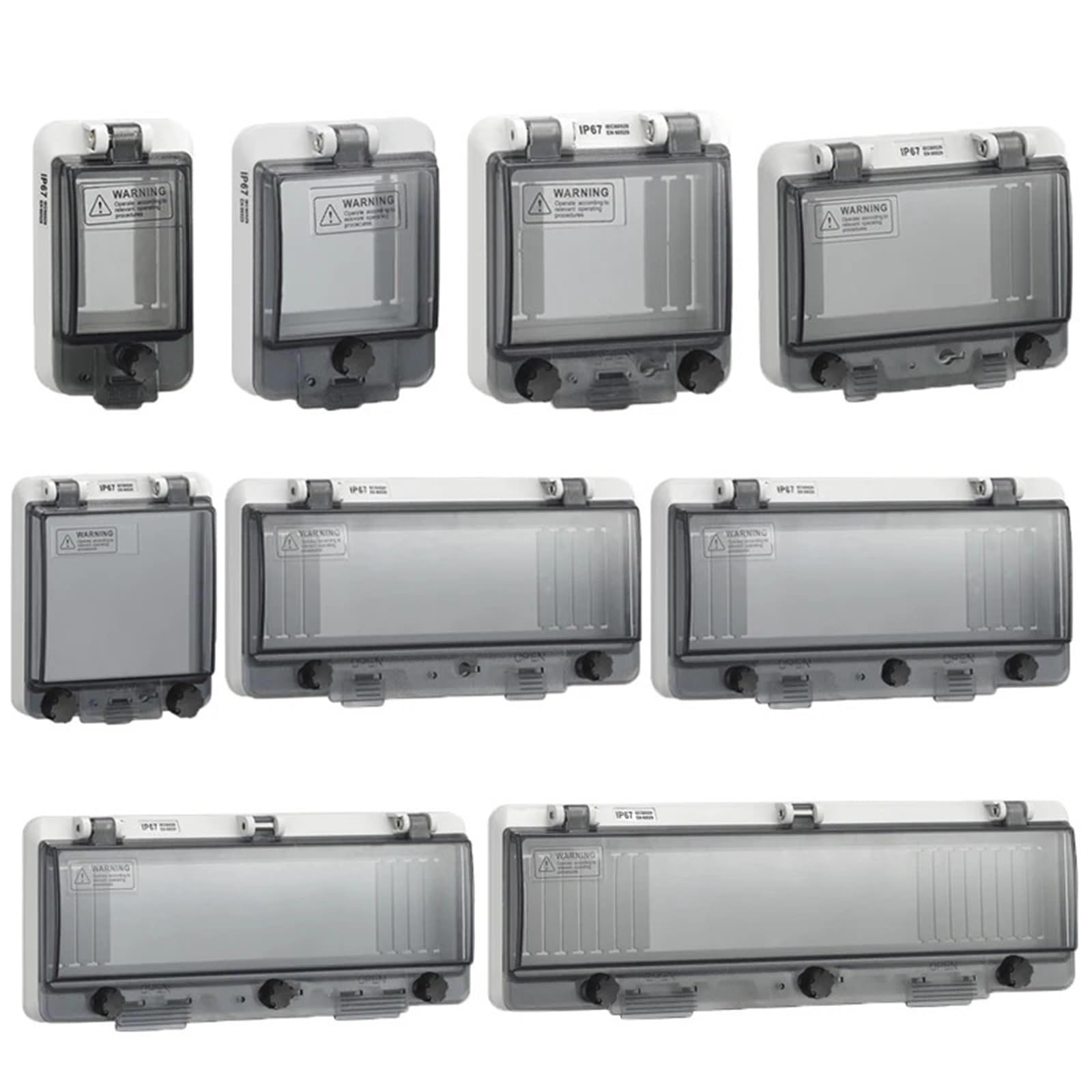 1 stücke Circuit Breaker Transparent Wasserdichte Box Fenster Schalter Transparente Schutz Fenster Abdeckung Verteilung Box Fenster Haube(K100A) von KNUUXHDDK