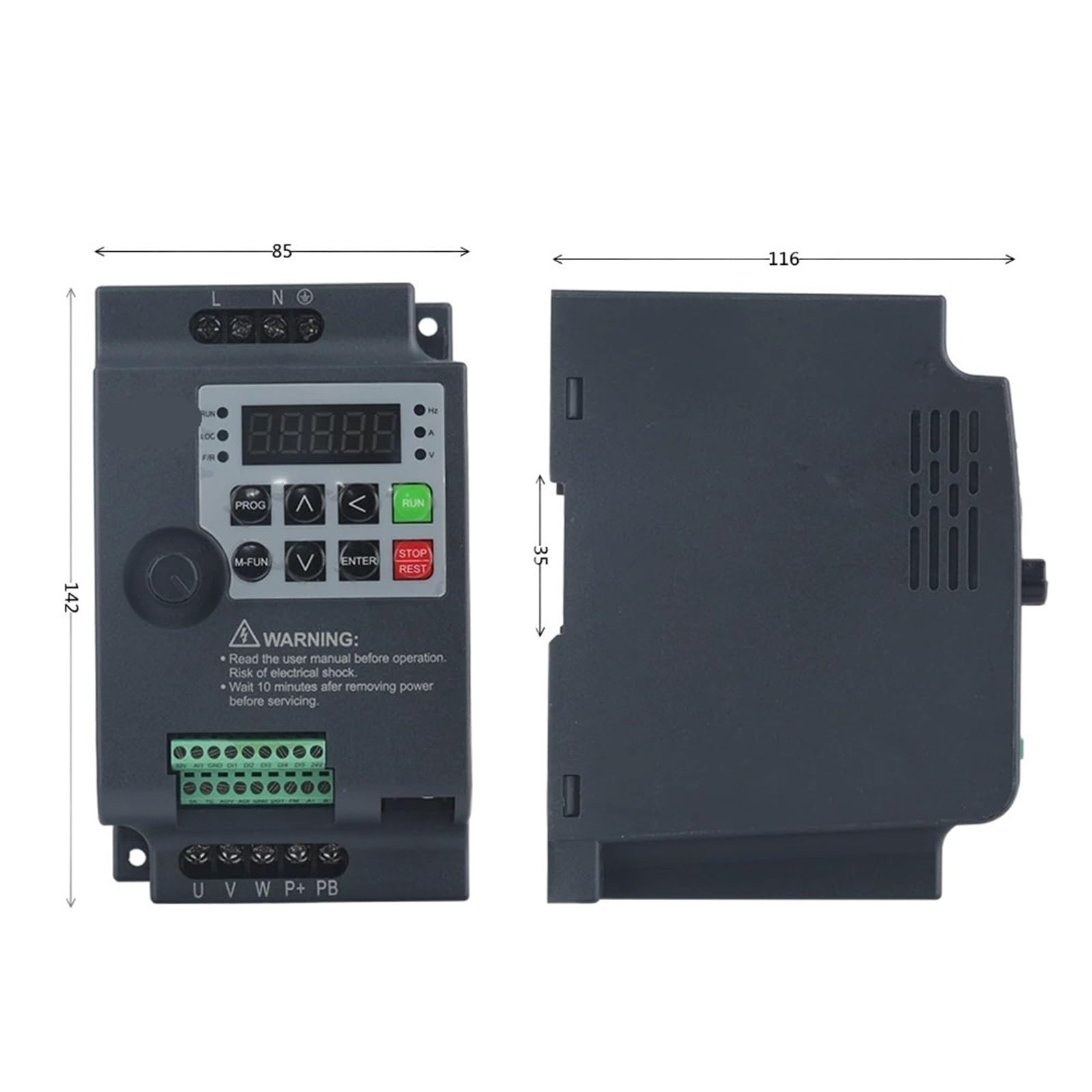 1 stücke Inverter 0,75 KW/1,5 KW/2,2 KW Frequenz Inverter 3P 220V/380V Ausgang Frequenz Konverter Variable Frequenz Stick IST230A(0.75KW,220V 1 PHASE_220V 3 PHASE) von KNUUXHDDK