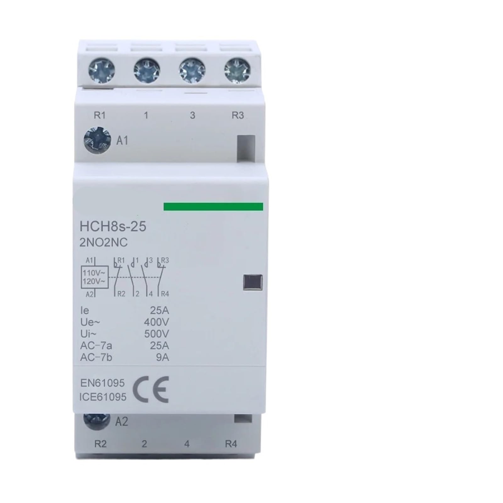 1 stücke Schütz 4P 16A 20A 25A 4NO 4NC oder 2NO2NC 3NO1NC 24V 110V 220V Automatische Haushalts Schütz Din-schiene Typ(4P 25A 4NC DC24V) von KNUUXHDDK