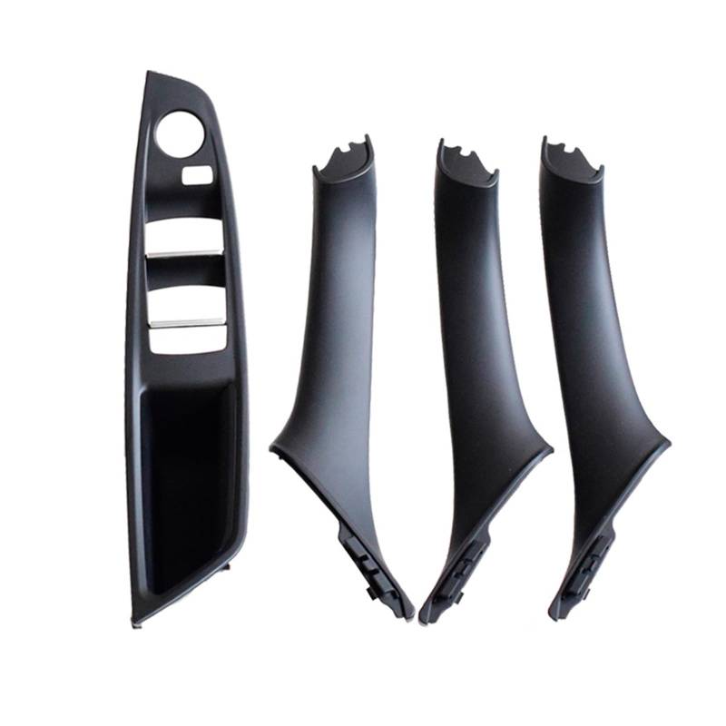 Auto-Innen Türgriffe Für 5 Series F10 F11 2010-2016 Auto Linkslenker LHD Innentürgriff-Panel-Abdeckung Auto Innen Türgriff(Black-4Pcs) von KNWIAUQ