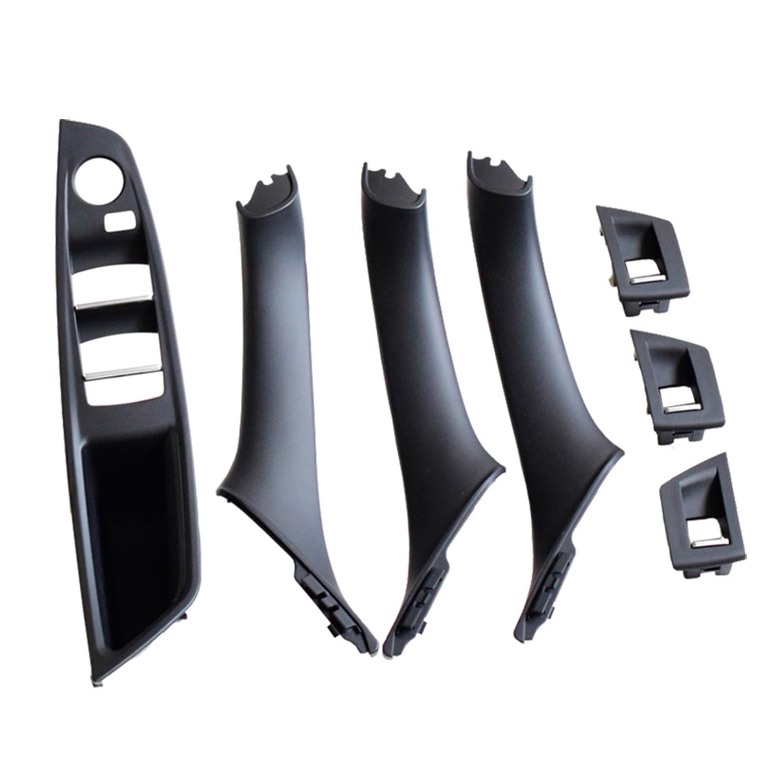 Auto-Innen Türgriffe Für 5 Series F10 F11 2010-2016 Auto Linkslenker LHD Innentürgriff-Panel-Abdeckung Auto Innen Türgriff(Black-7Pcs) von KNWIAUQ