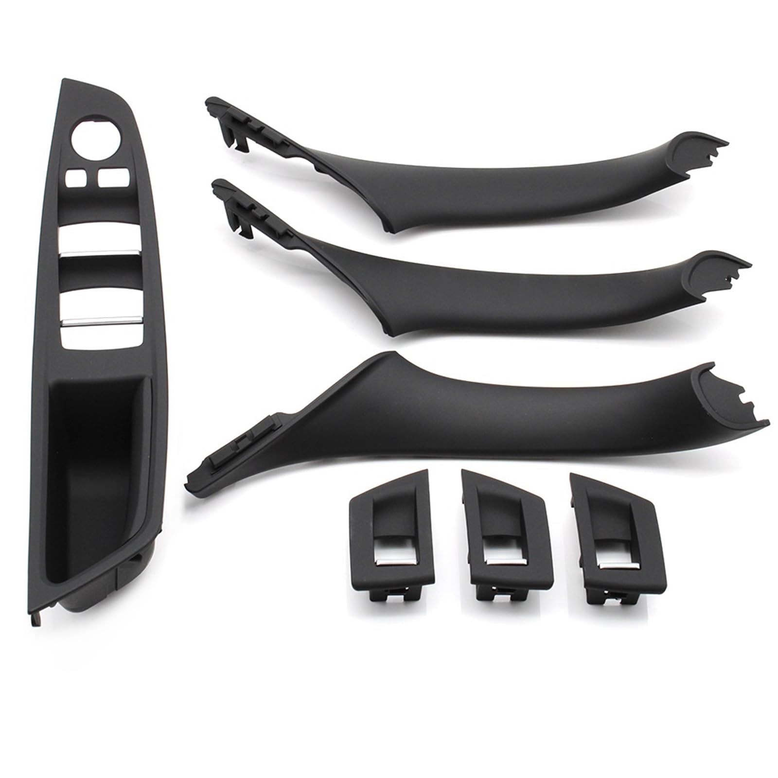 Auto-Innen Türgriffe Für 5 Series F10 F11 520i 523i 525i 528i 530i Auto-Innentürgriff Armlehne Panel Pull Trim Cover Set Auto Innen Türgriff(LHD Black Set) von KNWIAUQ