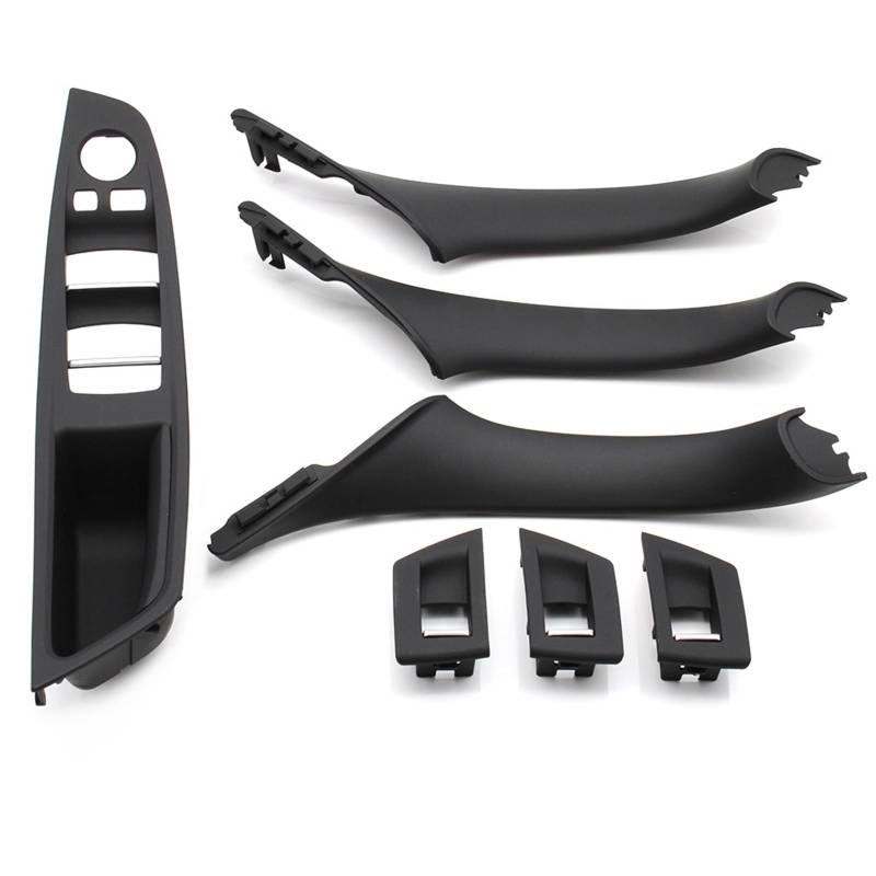 Auto-Innen Türgriffe Für 5 Series F10 F11 520i 523i 525i 528i 530i Auto-Innentürgriff Armlehne Panel Pull Trim Cover Set Auto Innen Türgriff(LHD Black Set) von KNWIAUQ