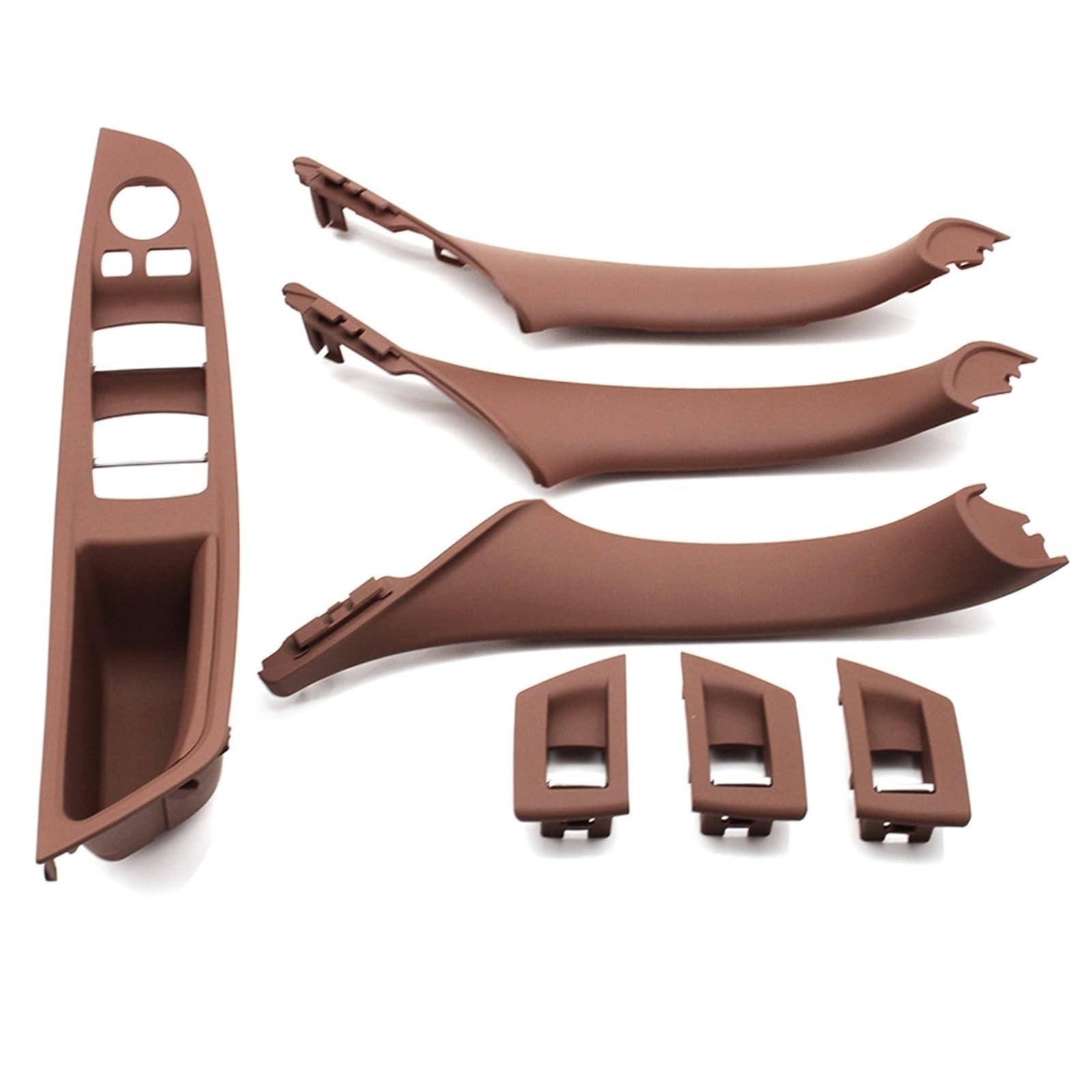 Auto-Innen Türgriffe Für 5 Series F10 F11 520i 523i 525i 528i 530i Auto-Innentürgriff Armlehne Panel Pull Trim Cover Set Auto Innen Türgriff(LHD Brown Set) von KNWIAUQ