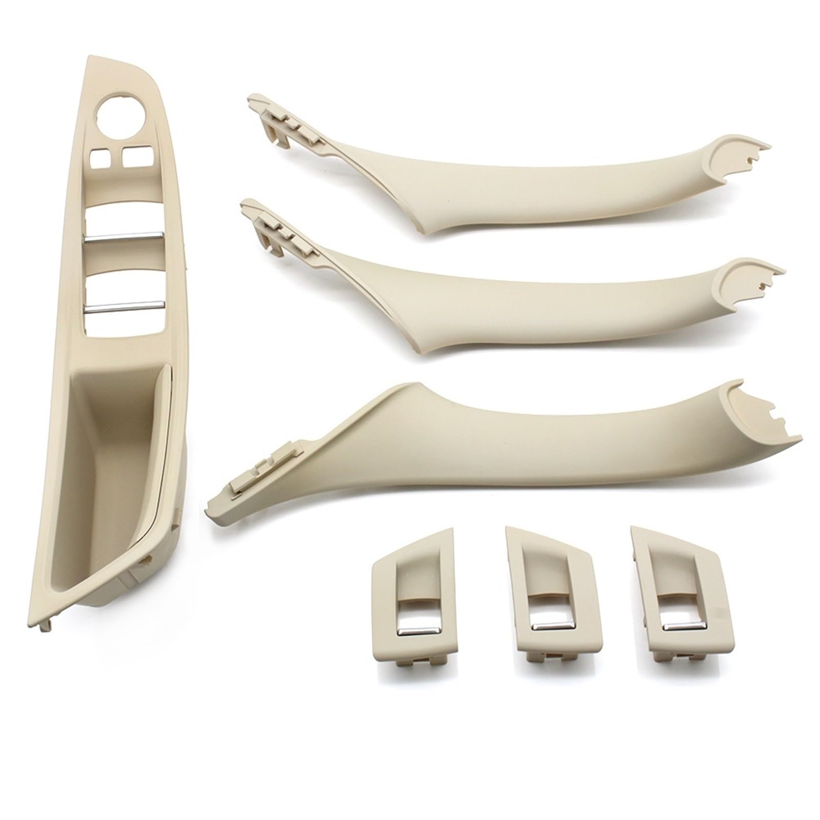Auto-Innen Türgriffe Für 5 Series F10 F11 520i 523i 525i 528i 530i Auto-Innentürgriff Armlehne Panel Pull Trim Cover Set Auto Innen Türgriff(LHD Oyster Set) von KNWIAUQ
