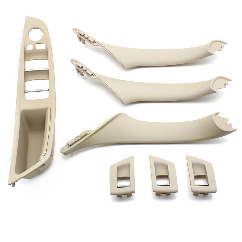 Auto-Innen Türgriffe Für 5 Series F10 F11 520i 523i 525i 528i 530i Auto-Innentürgriff Armlehne Panel Pull Trim Cover Set Auto Innen Türgriff(LHD Oyster Set) von KNWIAUQ