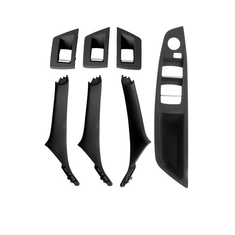 Auto-Innen Türgriffe Für 5 Series F10 F11 Auto Innen Tür Griff Panel Pull Trim Abdeckung Fenster Schalter Panel Griff Set Auto Innen Türgriff(RHD Black) von KNWIAUQ