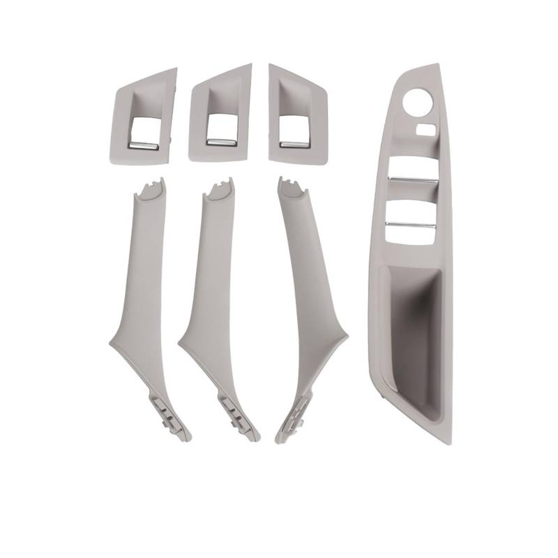 Auto-Innen Türgriffe Für 5 Series F10 F11 Auto Innen Tür Griff Panel Pull Trim Abdeckung Fenster Schalter Panel Griff Set Auto Innen Türgriff(RHD Gray) von KNWIAUQ