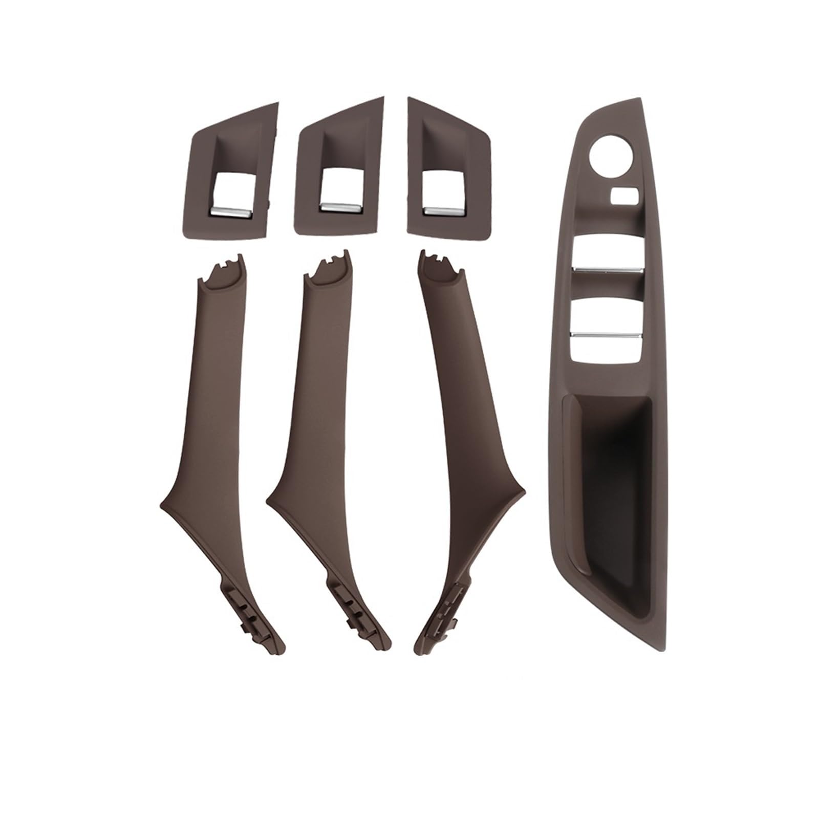 Auto-Innen Türgriffe Für 5 Series F10 F11 Auto Innen Tür Griff Panel Pull Trim Abdeckung Fenster Schalter Panel Griff Set Auto Innen Türgriff(RHD Moka) von KNWIAUQ
