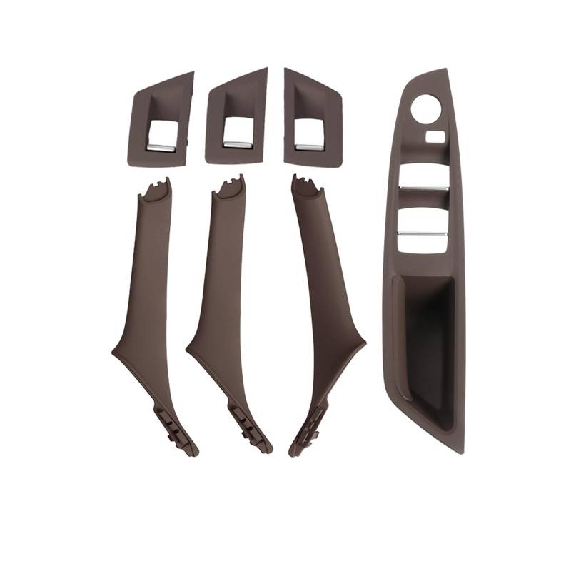 Auto-Innen Türgriffe Für 5 Series F10 F11 Auto Innen Tür Griff Panel Pull Trim Abdeckung Fenster Schalter Panel Griff Set Auto Innen Türgriff(RHD Moka) von KNWIAUQ