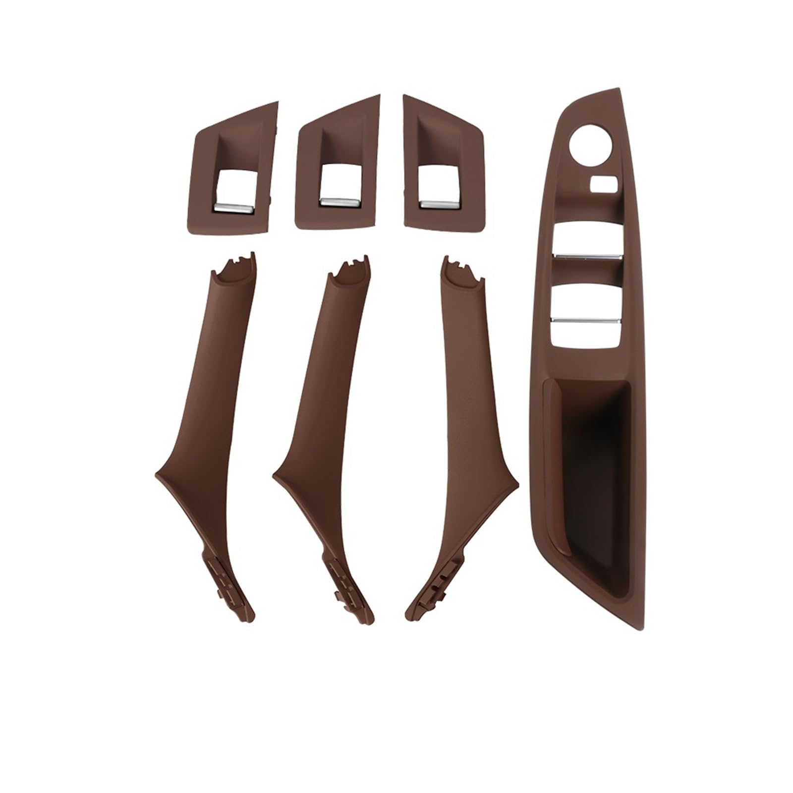 Auto-Innen Türgriffe Für 5 Series F10 F11 Auto Innen Tür Griff Panel Pull Trim Abdeckung Fenster Schalter Panel Griff Set Auto Innen Türgriff(RHD Red) von KNWIAUQ