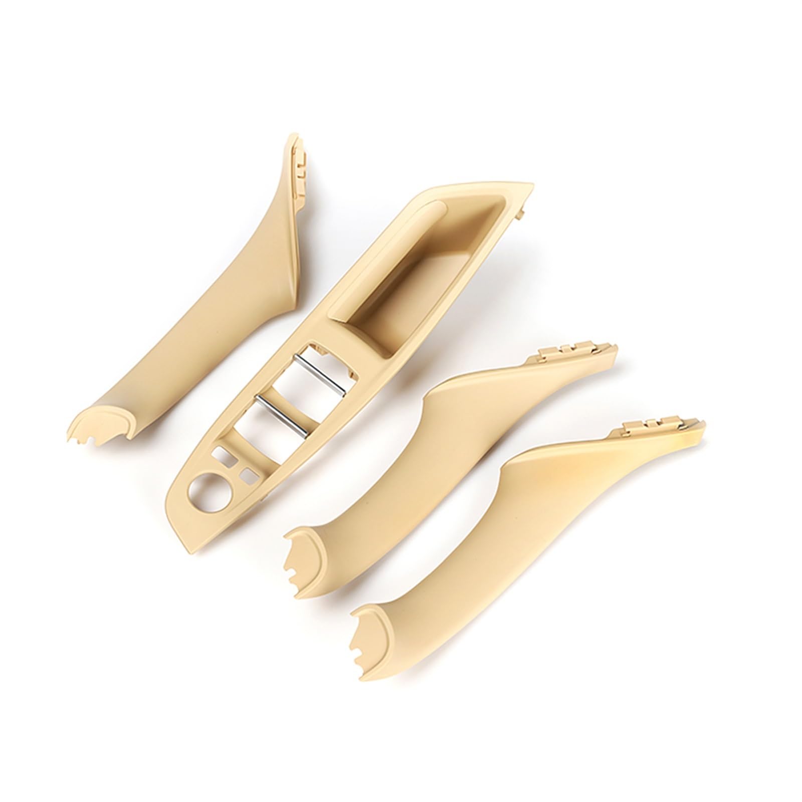 Auto-Innen Türgriffe Für 5 Series F10 F11 F18 Links Rechts Innentürgriff Innentürverkleidung Pull Trim Cover Auto Innen Türgriff(4Pc Beige) von KNWIAUQ