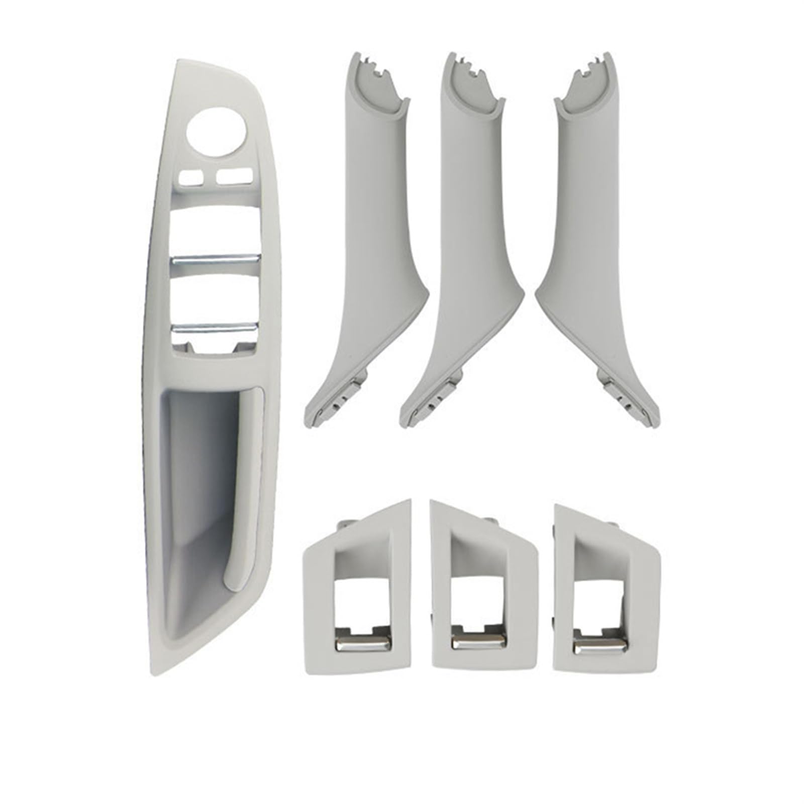 Auto-Innen Türgriffe Für 5 Series F10 F11 F18 Links Rechts Innentürgriff Innentürverkleidung Pull Trim Cover Auto Innen Türgriff(7Pc Gray) von KNWIAUQ
