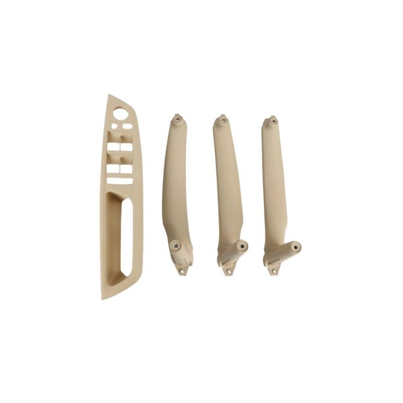 Auto-Innen Türgriffe Für E70 E71 E72 X5 X6 LHD RHD 4 Stücke Auto Innentürgriff Innenverkleidung Pull Trim Abdeckung Griff Set Auto Innen Türgriff(Model A LHD Beige) von KNWIAUQ