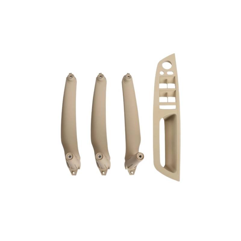 Auto-Innen Türgriffe Für E70 E71 E72 X5 X6 LHD RHD 4 Stücke Auto Innentürgriff Innenverkleidung Pull Trim Abdeckung Griff Set Auto Innen Türgriff(Model A RHD Beige) von KNWIAUQ