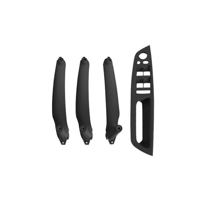 Auto-Innen Türgriffe Für E70 E71 E72 X5 X6 LHD RHD 4 Stücke Auto Innentürgriff Innenverkleidung Pull Trim Abdeckung Griff Set Auto Innen Türgriff(Model A RHD Black) von KNWIAUQ