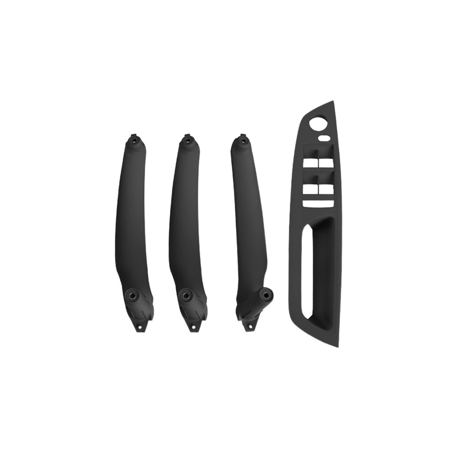 Auto-Innen Türgriffe Für E70 E71 E72 X5 X6 LHD RHD 4 Stücke Auto Innentürgriff Innenverkleidung Pull Trim Abdeckung Griff Set Auto Innen Türgriff(Model B RHD Black) von KNWIAUQ