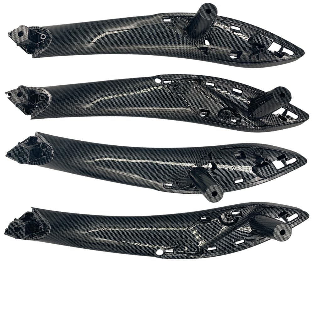 Auto-Innen Türgriffe Für F30 F31 F32 F33 F34 F35 F36 F80 Links Rechts Auto Innentürgriff Pull Trim Abdeckung Auto Innen Türgriff(4Pcs Carbon Fibre) von KNWIAUQ