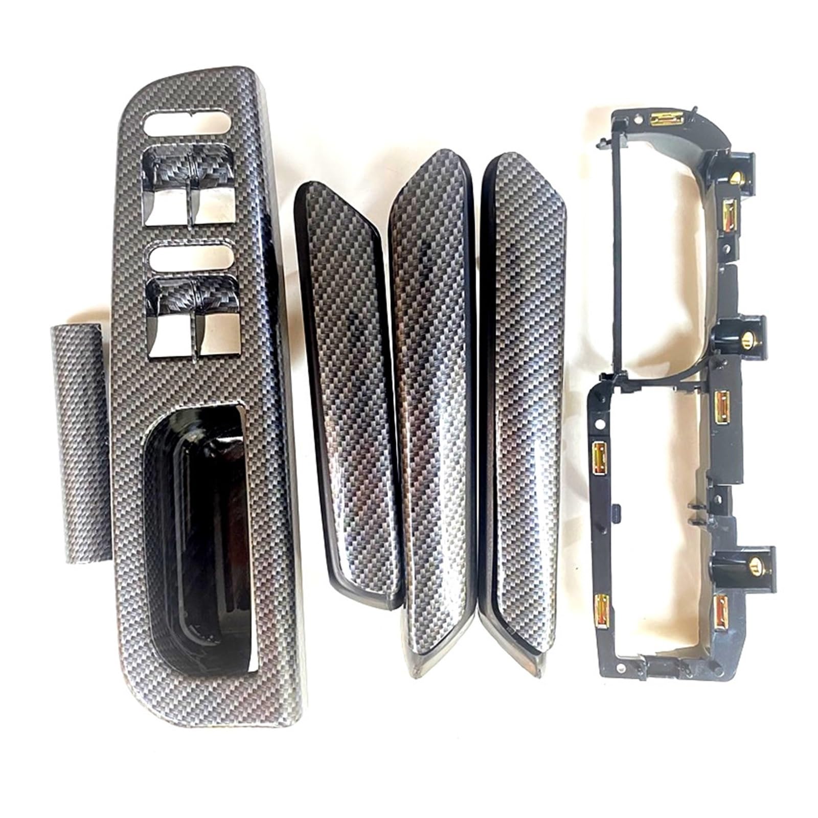 Auto-Innen Türgriffe Für VW Für Passat B5 Auto Türgriff Fenster Schalter Rahmen 3B186717E 3B4867179B 3B0867180A 3B4867180B 3B4867372 Auto Innen Türgriff(4door 6pcs) von KNWIAUQ