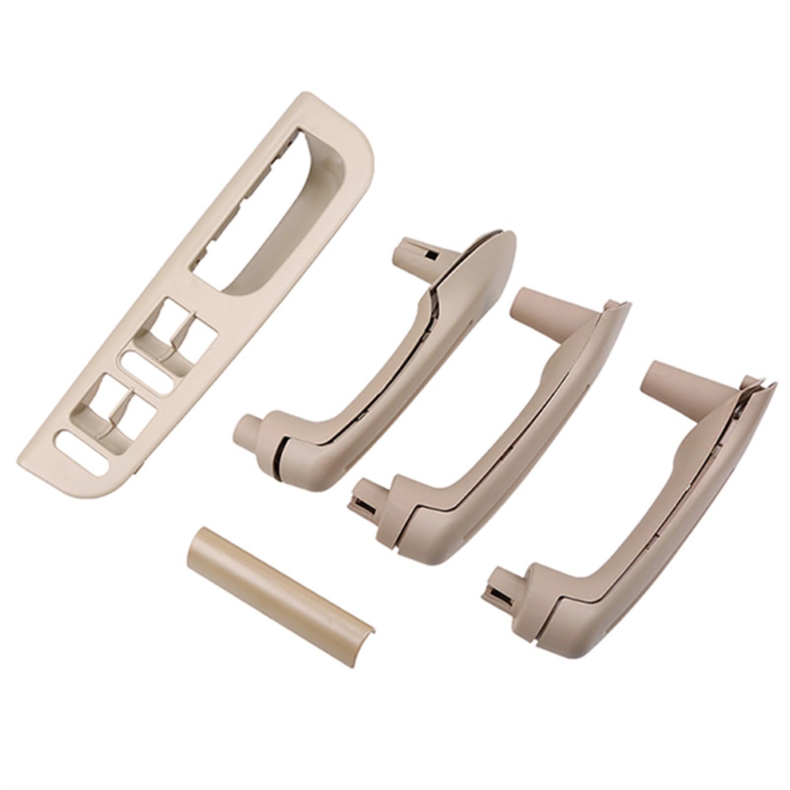 Auto-Innen Türgriffe Für VW Für Passat B5 B5.5 Limousine/Wagon 1996-2005 Auto Master Fenster Schalter Bedienfeld Mit 3 Stücke Innen Tür Griff Set Auto Innen Türgriff(Beige) von KNWIAUQ