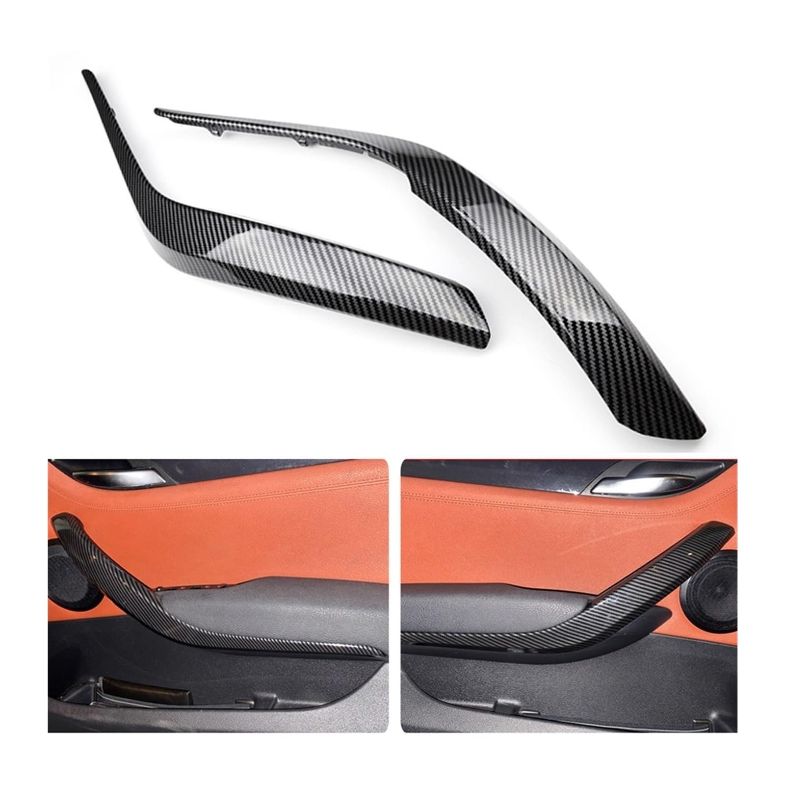 Auto-Innen Türgriffe Für X1 E84 2010-2016 Auto Innentür Panel Griff Pull Trim Abdeckung Auto Innentürgriffe Abdeckungen Auto Innen Türgriff(Carbon Fibre-Set) von KNWIAUQ