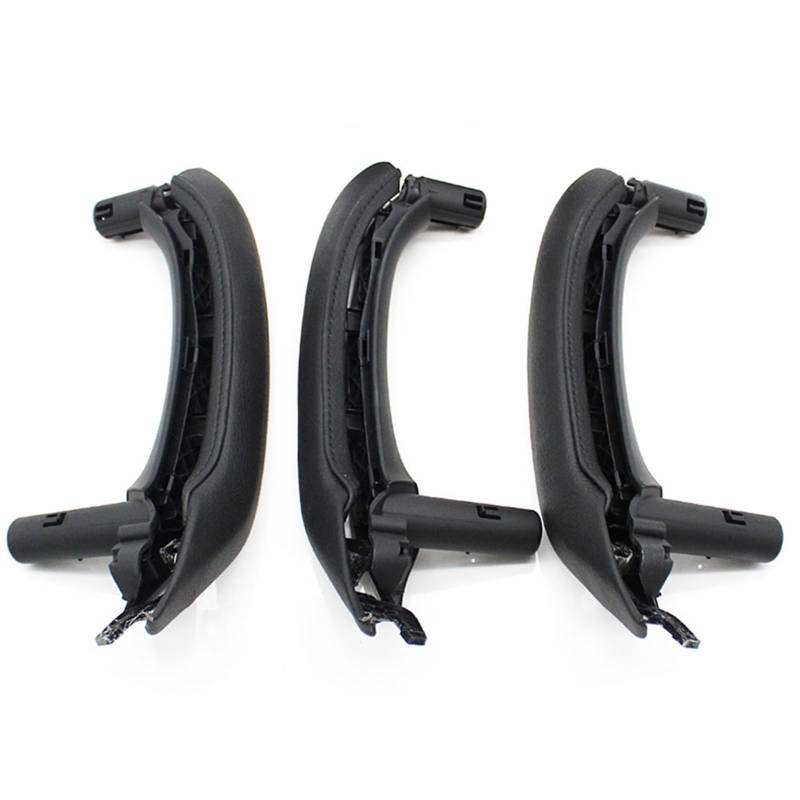 Auto-Innen Türgriffe Für X3 X4 F25 F26 2010-2016 LHD RHD Auto Innen Armlehne Abdeckung Panel Leder Tür Pull Griff Montage Trim Auto Innen Türgriff(Black LHD 6PCS) von KNWIAUQ