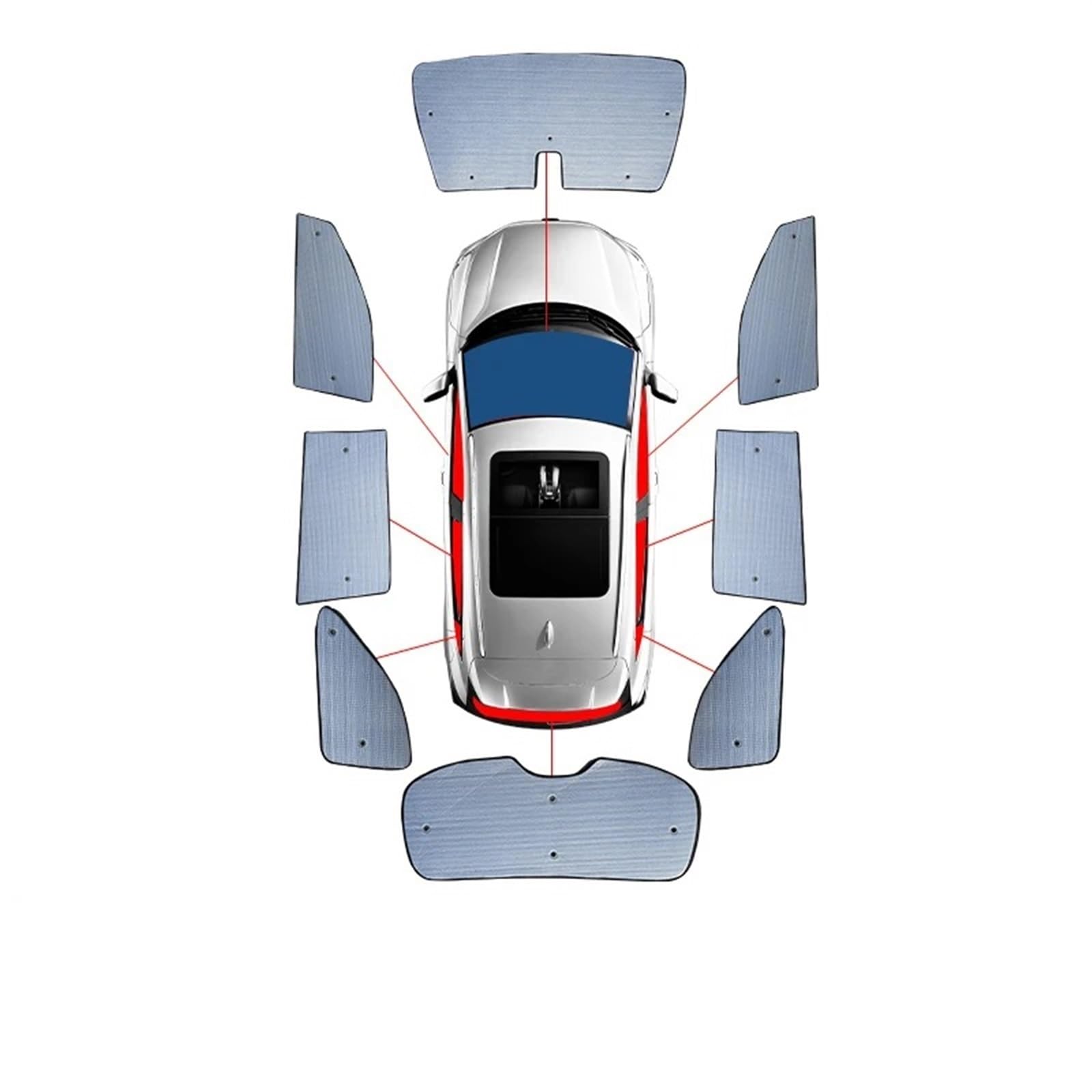 Auto Sonnenschutz Vorhang Für 3 Serie G20 Limousine 2020 2021 2022 2023/Auto Fenster Schatten Frontscheibe Abdeckung UV Vorhang Auto Sonnenschutz Auto Sonnenblende(Whole Car 1set) von KNWIAUQ