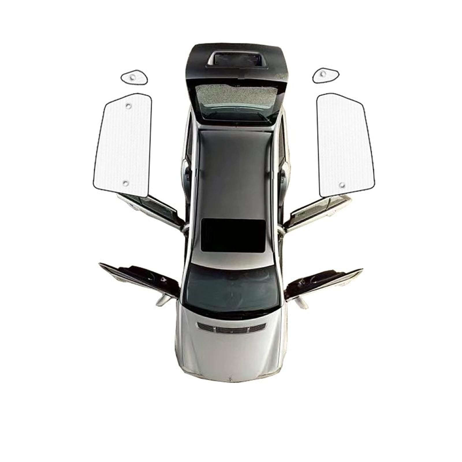 Auto Sonnenschutz Vorhang Für BYD Für Yuan Plus Atto 3 2021 2022 2023 2024/Auto Fenster Sonnenschutz Windschutzscheiben Sonnenblenden Auto Sonnenschutz Auto Sonnenblende(Rear Windows) von KNWIAUQ
