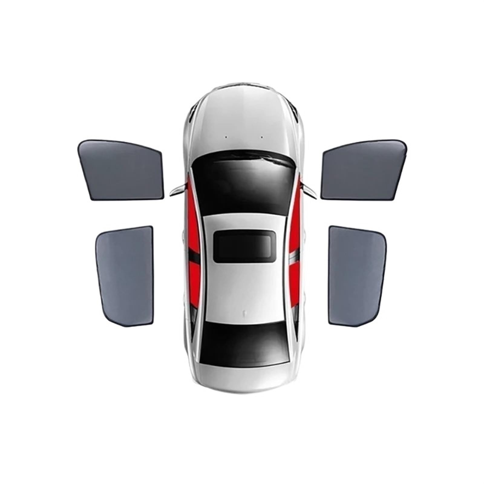 Auto Sonnenschutz Vorhang Für Benz Für GLC SUV 2015-2022 250 350 / Autofenster Sonnenschutz Frontscheibe Vorhang Heckseitenfenster Sonnenschutz Auto Sonnenblende(4PCS Front Rear) von KNWIAUQ