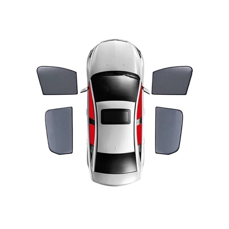 Auto Sonnenschutz Vorhang Für Benz Für GLC SUV 2015-2022 250 350 / Autofenster Sonnenschutz Frontscheibe Vorhang Heckseitenfenster Sonnenschutz Auto Sonnenblende(4PCS Front Rear) von KNWIAUQ