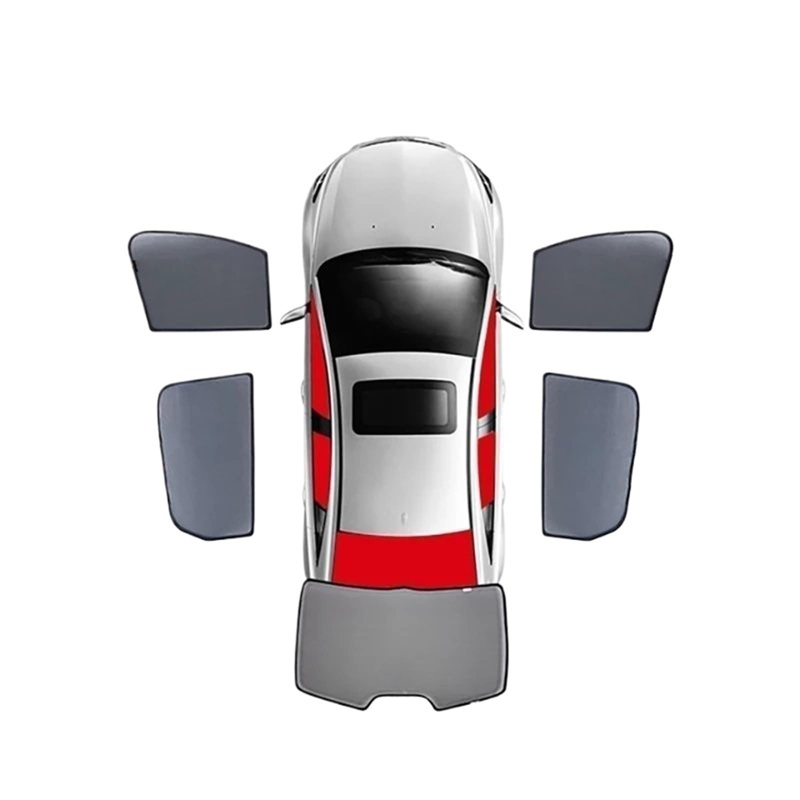 Auto Sonnenschutz Vorhang Für Benz Für Klasse B W245 160 180 / Magnetischer Autofenster-Sonnenschutz Für Die Frontscheibe, Rahmenvorhang, Hintere Seitenfenster-Sonnenschutz Auto Sonnenblende(5PCS Fron Auto Sonnenschutz Vorhang Für Benz Für Klasse B W245 160 180 / Magnetischer Autofenster-Sonnenschutz Für Die Frontscheibe, Rahmenvorhang, Hintere Seitenfenster-Sonnenschutz Auto Sonnenblende(5PCS Fron von KNWIAUQ