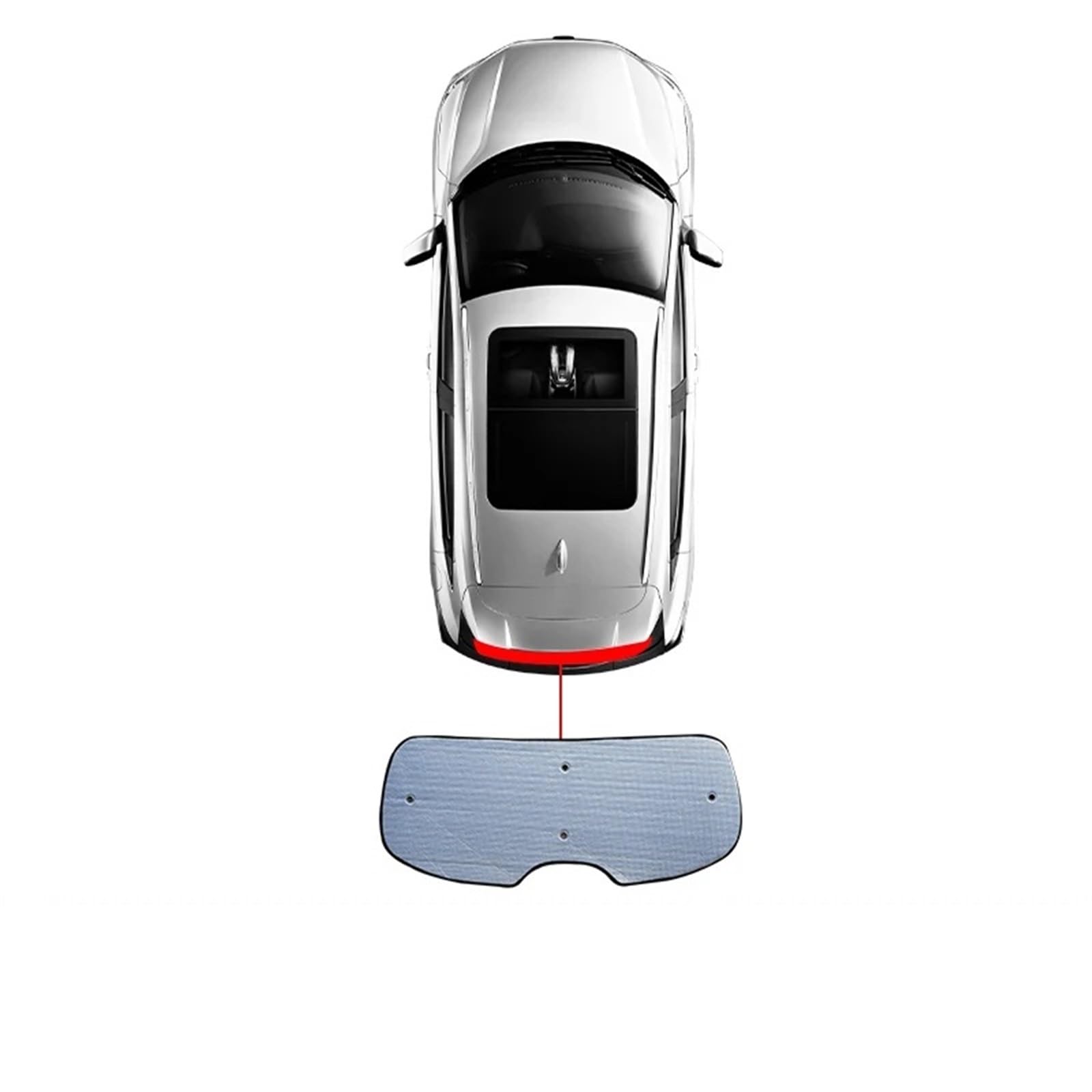 Auto Sonnenschutz Vorhang Für Chery Für Omoda 5 2022 2023 Auto Sonnenschutz UV Schutz Frontscheibe Abdeckung Auto Fenster Sonnenschutz Schatten Visier Auto Sonnenblende(Rear 1pcs) von KNWIAUQ