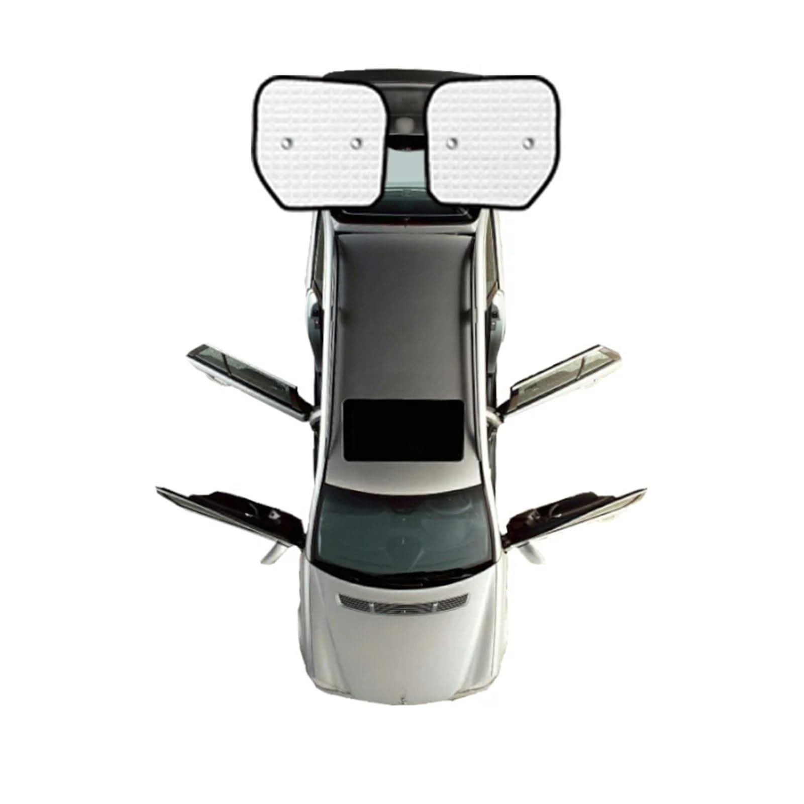 Auto Sonnenschutz Vorhang Für Ford Für Transit Für Custom 2012 2013 2014 2015 2016 2017 2018 2019 2020 2021/Volle Auto Sonnenschutz Deckt Auto Fenster Visier Auto Sonnenblende(Rear Windshield) von KNWIAUQ