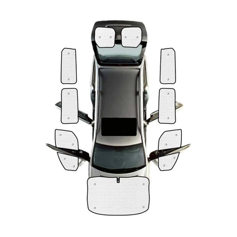 Auto Sonnenschutz Vorhang Für Ford Für Transit Für Custom L2H2 L1H1 2012-2021/Auto Vollständige Abdeckung Sonnenschirme Sonnenblenden Auto Fenster Sonnenschutz Auto Sonnenblende(Alle Sonnenschirme) von KNWIAUQ
