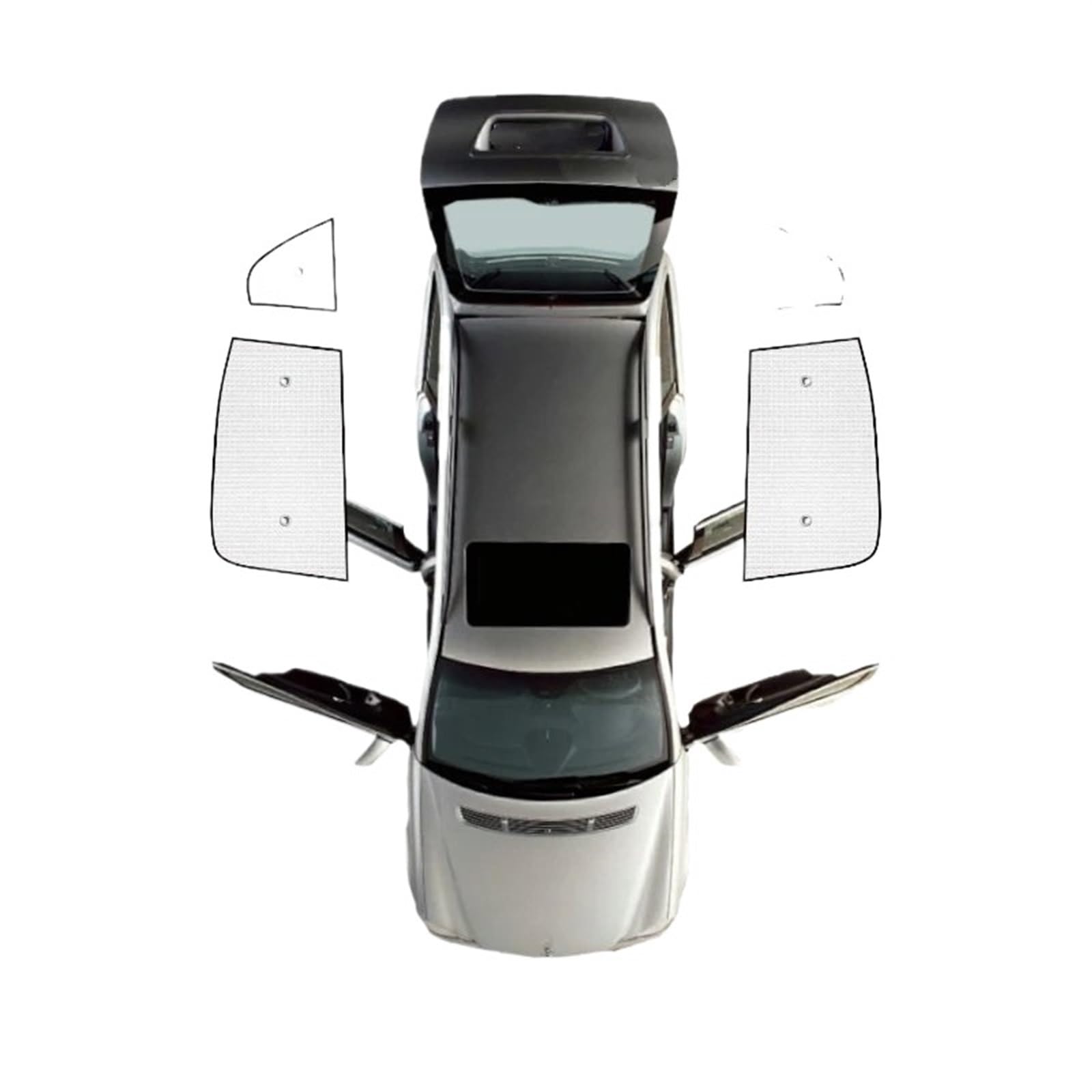 Auto Sonnenschutz Vorhang Für Für Outlander 2007 2008 2009 2010 2011 2012 CW ZG ZH/Vollfenster Sonnenschutz Abdeckung Auto Sonnenschutz Sonnenblenden Anti-UV Auto Sonnenblende(Rear Windows) von KNWIAUQ