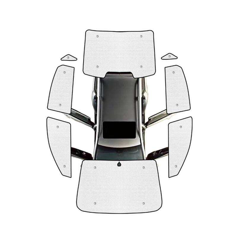 Auto Sonnenschutz Vorhang Für Geely Für Emgrand L 2022 2023 2024 / Auto Vollständige Abdeckungen Sonnenschutz Windschutzscheibe Fenster Anti-UV Visier Sonnenschutz Auto Sonnenblende(All Sunshades 8pcs von KNWIAUQ