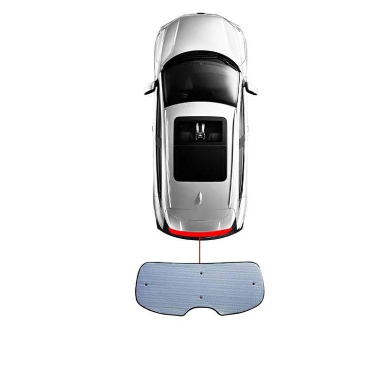 Auto Sonnenschutz Vorhang Für Geely Für Preface 2019 2020 2021 2022 2023/Auto Fenster Schatten Frontscheibe Abdeckung UV Vorhang Auto Sonnenschutz Auto Sonnenblende(Rear 1pcs) von KNWIAUQ