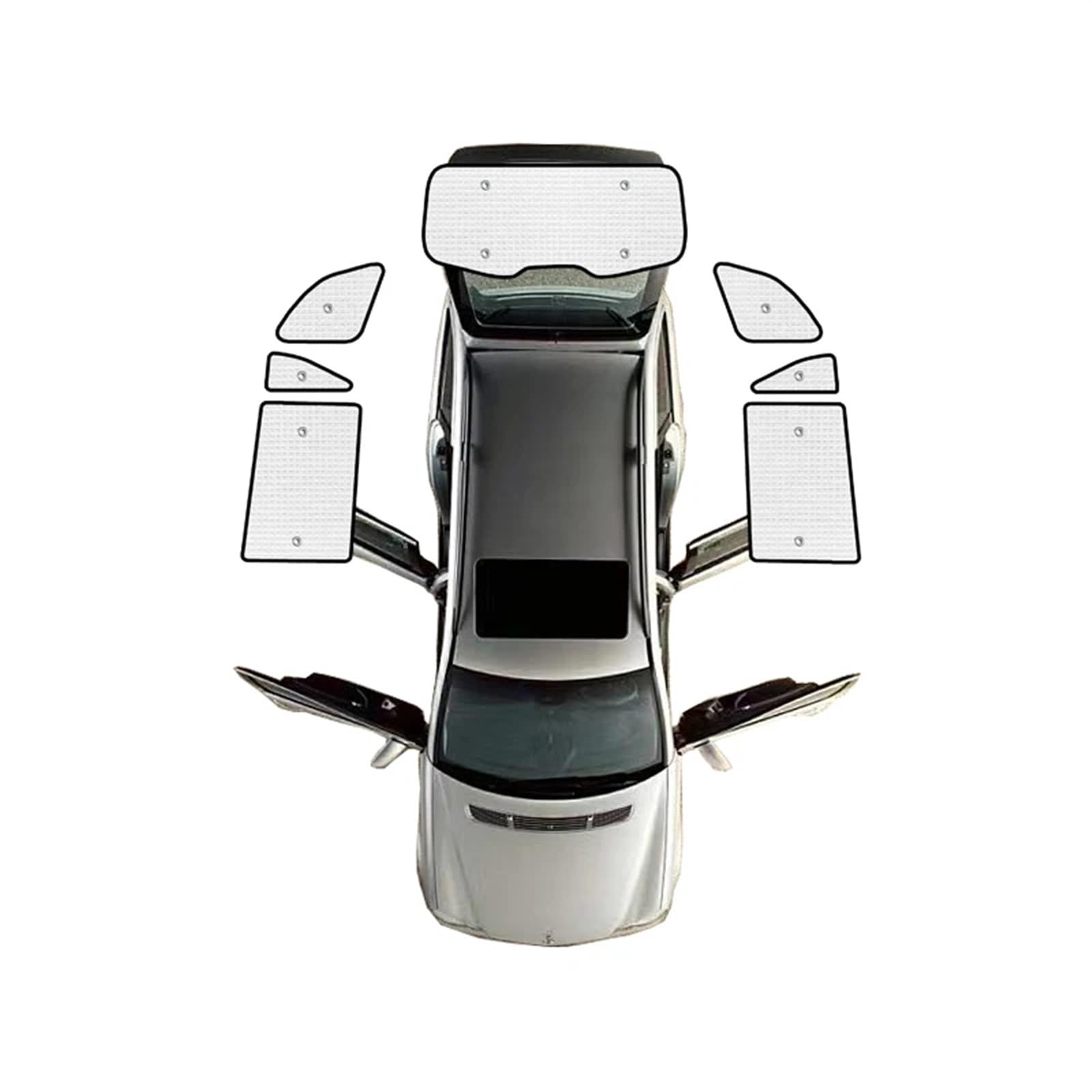 Auto Sonnenschutz Vorhang Für Geely Für Xingyue L 2020 2021 2022 2023 2024/Auto Volle Fenster Sonnenschutz Abdeckung Auto Sonnenschutz Sonnenblenden Anti-uv Auto Sonnenblende(Rear sunshades) von KNWIAUQ