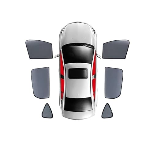 Auto Sonnenschutz Vorhang Für Grand Für Scenic IV 2016-2022/Magnetische Autofenster Sonnenschutz Frontscheibe Vorhang Hinten Seitenfenster Sonnenschutz Auto Sonnenblende(6PCS) von KNWIAUQ