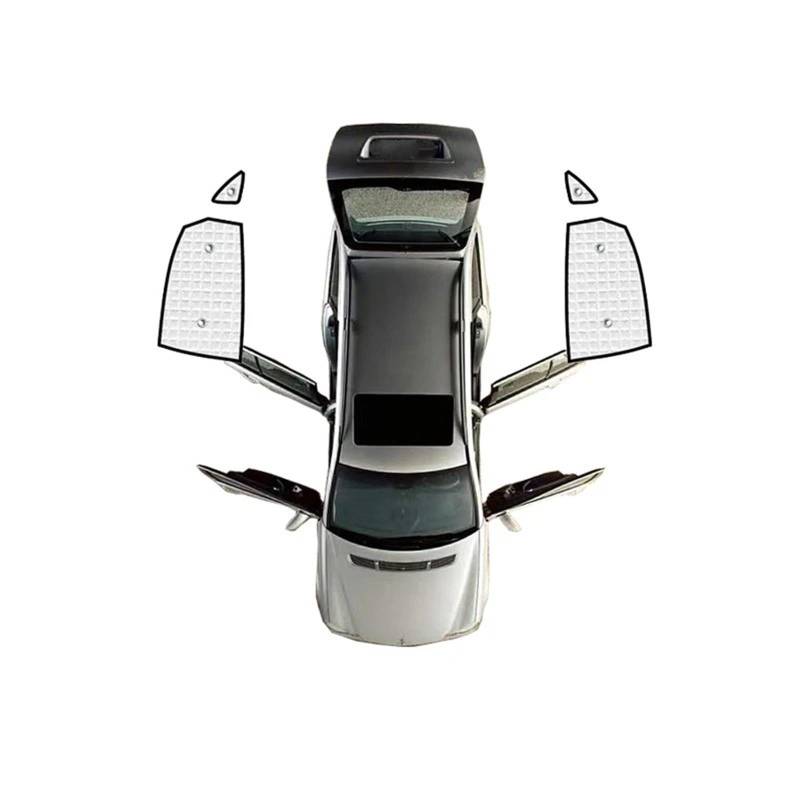 Auto Sonnenschutz Vorhang Für Hyundai Für Avante HD Für Elantra 2006-2010/Auto Vollständige Abdeckung Sonnenschutz Windschutzscheibe Seite Fenster Sonnenblende Anti-UV Auto Sonnenblende(Rear Windows von KNWIAUQ