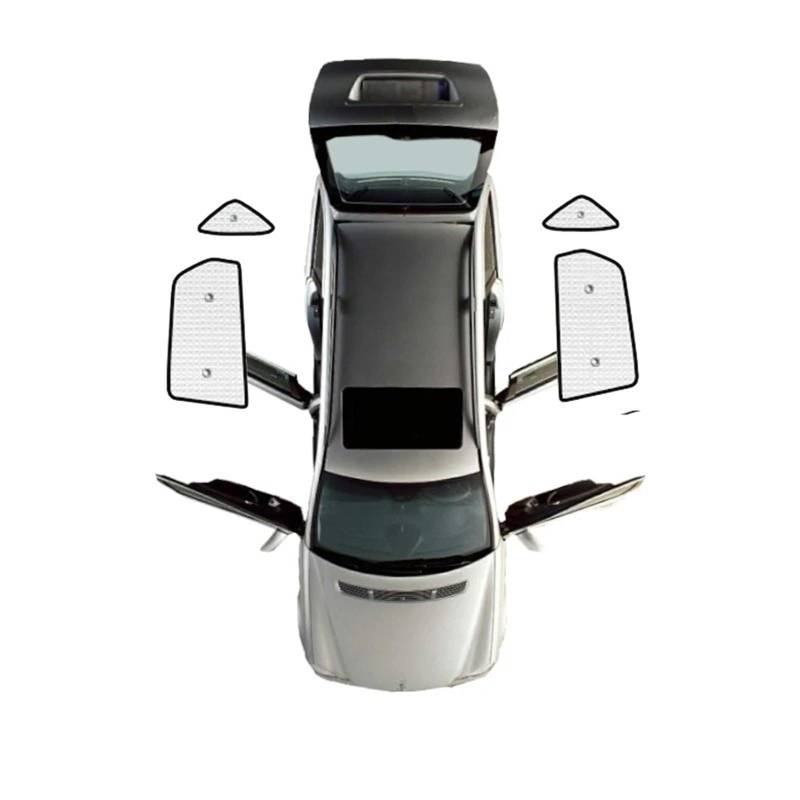 Auto Sonnenschutz Vorhang Für Hyundai Für Tucson L NX4 Für LWB 2020 2021 2022 2023/Auto Volle Fenster Sonnenschutz Abdeckung Auto sonnenschutz Sonnenblenden Anti-UV Auto Sonnenblende(Rear Windows 4pcs von KNWIAUQ
