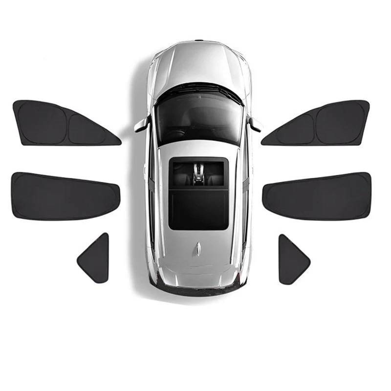 Auto Sonnenschutz Vorhang Für Jeep Für Grand Für Cherokee WK2 2014-2022 / Vollständige Abdeckung Sonnenschutz Auto Fenster Visier Anti-UV Faltbar Auto Sonnenblende(All Side Windows) von KNWIAUQ